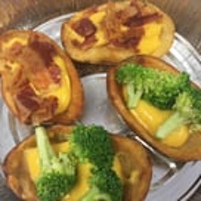 Potato Skins - With Bacon & Cheese.